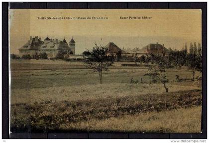 74 - Thonon-les-Bains - Chateau de Ripaille - Bazar Parisien Editeur - Colorisée