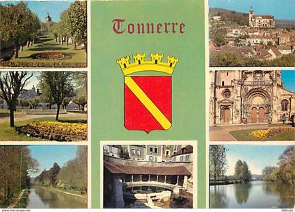 89 - Tonnerre - Multivues - Blasons - Flamme Postale de Tonnerre - CPM - Voir Scans Recto-Verso