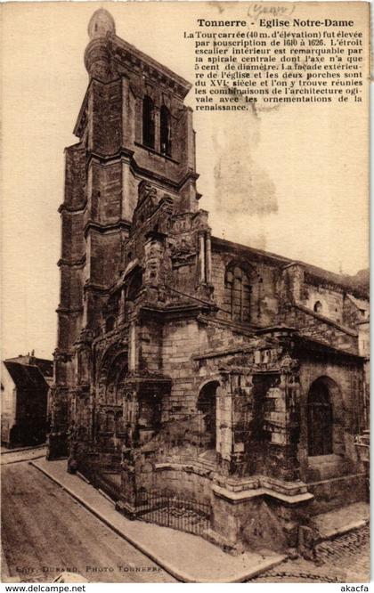 CPA Tonnerre - Eglise Notre-Dame FRANCE (960934)