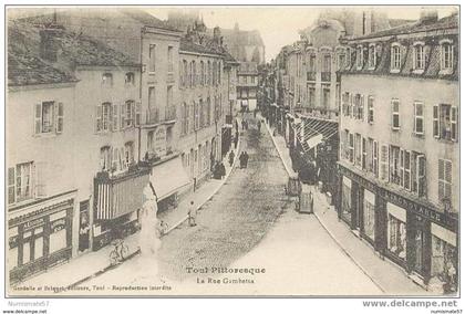 CPA TOUL - La Rue Gambetta - 14/01/1919 - Gerdolle et Briquet , éditeurs , Toul