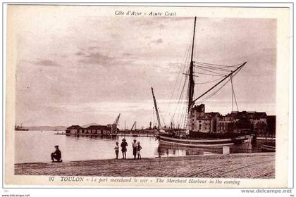 Toulon - Le port Marchand le Soir