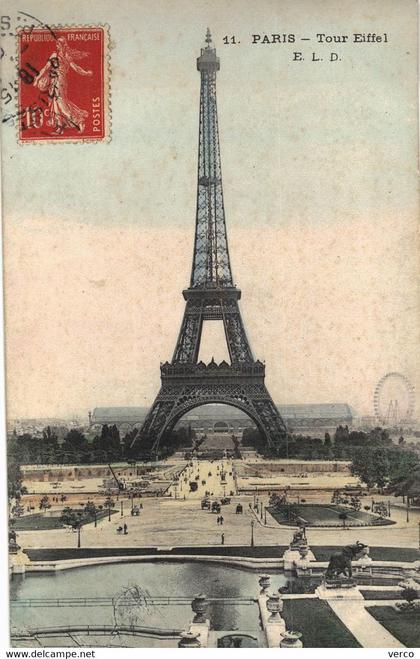 Carte POSTALE  Ancienne  de  PARIS - Tour Eiffel