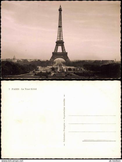 CPA Paris Eiffelturm Tour Eiffel - Fotokarte 1963