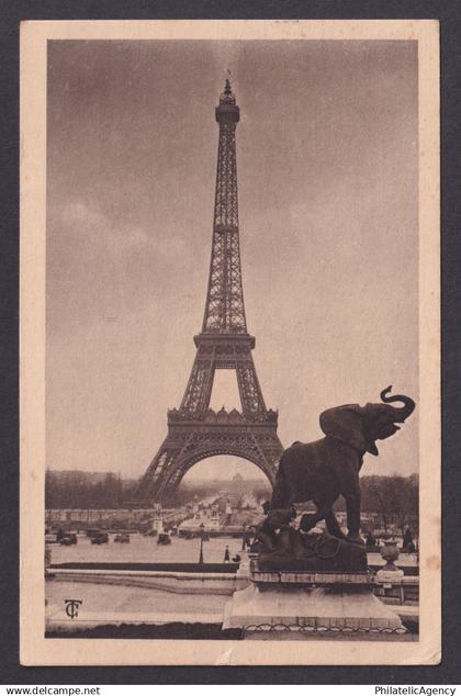 FRANCE, Postcard RPPC, Tour Eiffel, Eiffel Tower