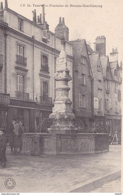 Tours - Fontaine de Beaune-Semblançay