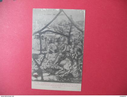 Carte  Troyes  - Entrée du Roi Henri IV à Troyes  en 1595  Vitrail de Linard Gonthier