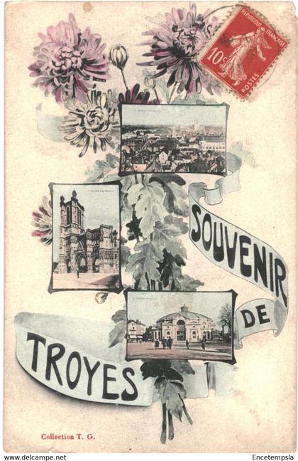 CPA- Carte Postale -France-Troyes Souvenir de Troyes 1908 VM44041+