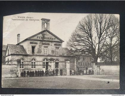 Carte postale Trun Orne pensionnat de garçon