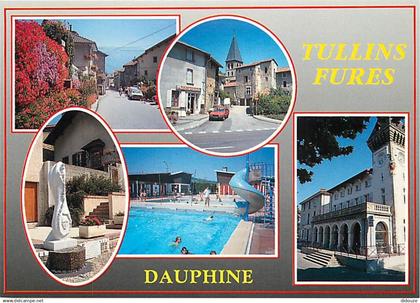 38 - Tullins Fures - Multivues - Piscine - Fleurs - Automobiles - Carte Neuve - CPM - Voir Scans Recto-Verso