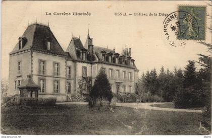 CPA USSEL Chateau de la DIEGE (144620)