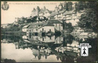 19 Uzerche - 65. Uzerche (Corrèze) - La Vézère - Les vieux Châteaux - cpa