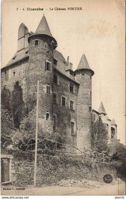 CPA UZERCHE Chateau PONTIER (144625)