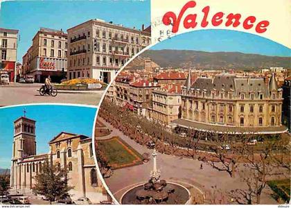 26 - Valence - Multivues - Automobiles - Mobylette - Flamme Postale de Valence - CPM - Voir Scans Recto-Verso