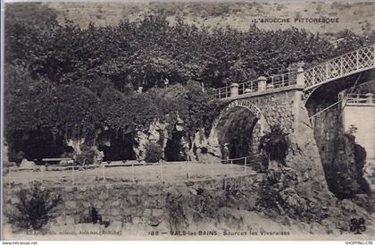 07 - Vals-les-bains - Sources les Vivaraises - Voyagé - Dos divisé...