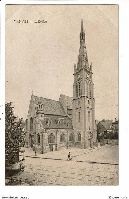 CPA-Carte postale -France-Vanves- L'église début 1900  VM29192