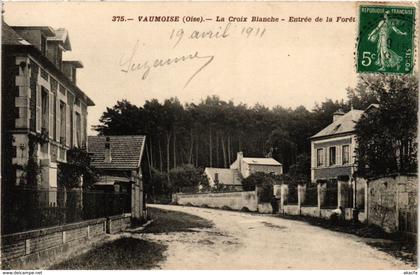 CPA VAUMOISE - La CROIX Blanche - Entrée de la Foret (259631)