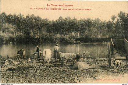 verdun sur garonne * les ramiers de la garonne * lavoir laveuses lavandières