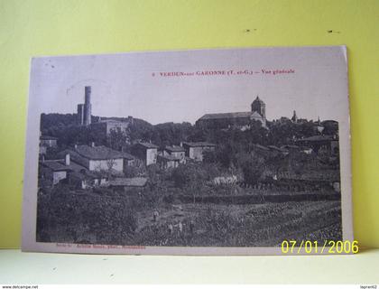 VERDUN-SUR-GARONNE (TARN ET GARONNE) VUE GENERALE