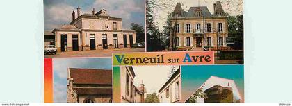 27 - Verneuil sur Avre - Multivues - Automobiles - Flamme Postale de Talmont Saint Hilaire - CPM - Voir Scans Recto-Vers