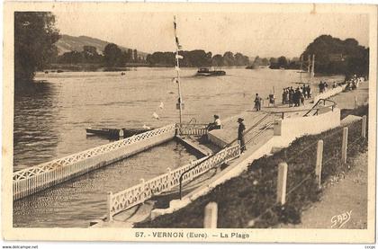 CPA Vernon La Plage