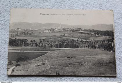 Vernoux, vue générale, côté Nord Est, Ardèche 07