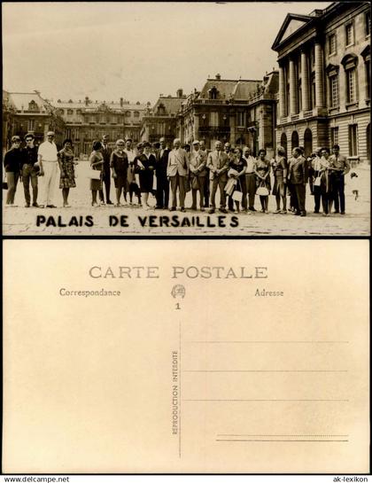 CPA Versailles Schloss Versailles, Gruppenbild 1925