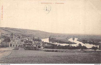 CPA 95 VETHEUIL PANORAMA