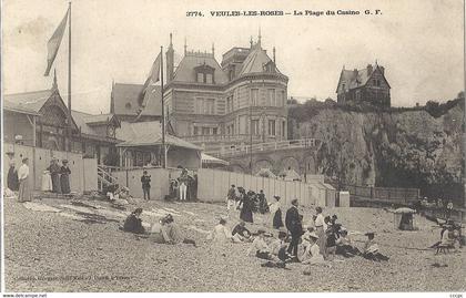 CPA Veules-les-Roses La Plage du Casino