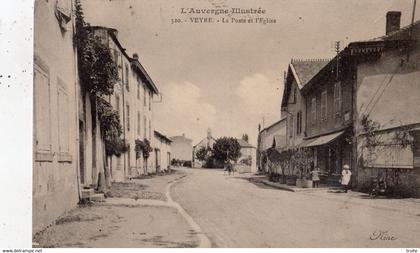 VEYRE-MONTON LA POSTE ET L'EGLISE