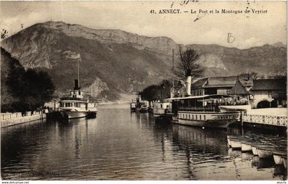 CPA ANNECY - Le Port et la Montagne de VEYRIER (691432)