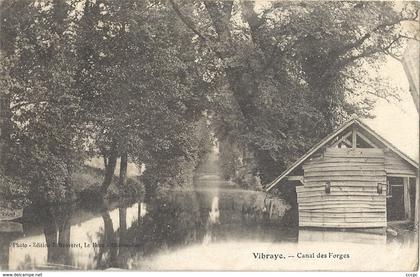 CPA Vibraye Canal des Forges