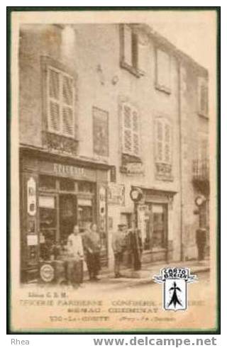 63 Vic-le-Comte - EPICERIE PARISIENNE - CONFISERIE - MERCERIE  BENAC - CHEMINAT  Vic-le-Comte (Puy-de-Dome) - sépia