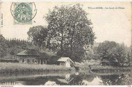 CPA Vic-sur-Aisne Les Bords de l'Aisne