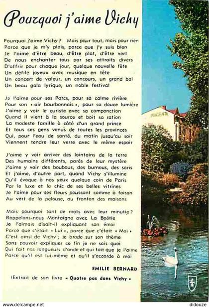 03 - Vichy - Pourquoi j'aime Vichy - Carte Neuve - CPM - Voir Scans Recto-Verso