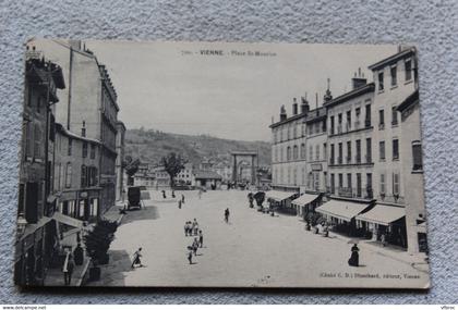 I480, Cpa 1908, Vienne, place saint Maurice, Isère 38