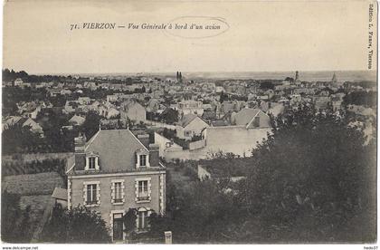 Vierzon - Vue Générale à bord d'un avion