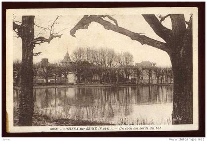 cpa du 91  Vigneux sur Seine un coin des bords du lac   ABE43