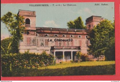 82 - VILLEBRUMIER---Le Chateau--colorisée