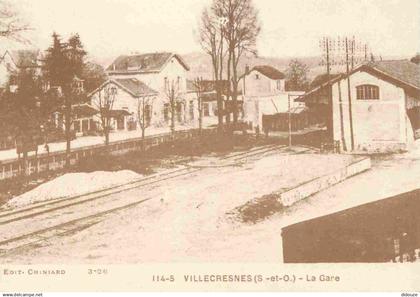 Reproduction CPA - 94 Villecresnes - La Gare vers 1933 - CPM - Carte Neuve - Voir Scans Recto-Verso