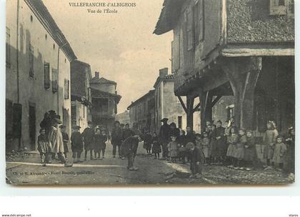 VILLEFRANCHE D'ALBIGEOIS - Vue de l'Ecole