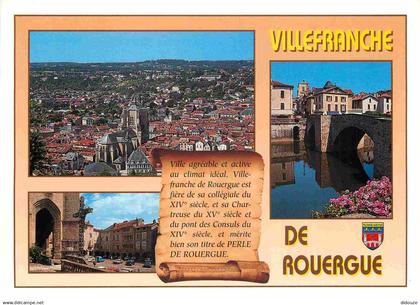 12 - Villefranche de Rouergue - Multivues - CPM - Voir Scans Recto-Verso