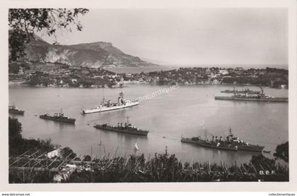 CPA - photographique - Villefranche-sur-Mer - Vue sur l'Escadre - Destroyers - Non circulée