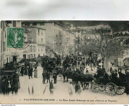 VILLEFRANCHE SUR MER(ARRIVEE DU PAQUEBOT)