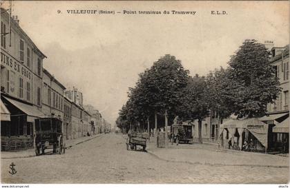 CPA VILLEJUIF Point terminus du Tramway (65522)