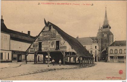 CPA VILLENEUVE - l'ARCHEVEQUE - La halle (147101)