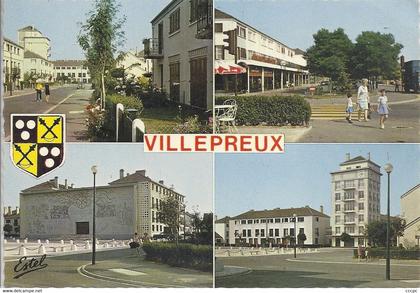 CPSM Villepreux vues multiples et armoiries