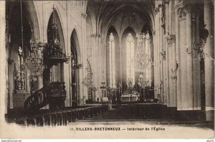 CPA VILLERS-BRETONNEUX Intérieur de l'Église (807601)