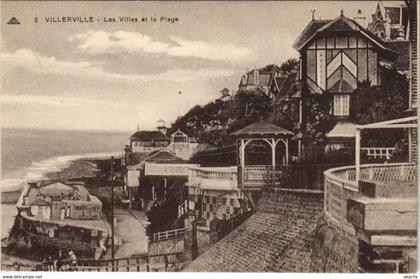 CPA VILLERVILLE - Les Villas et la Plage (141434)