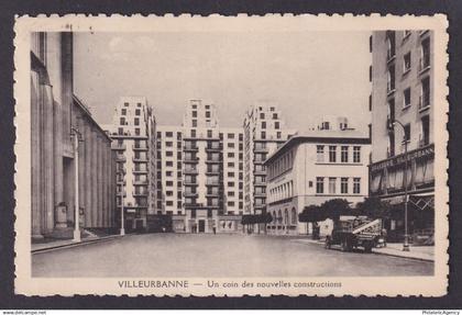 FRANCE, RPPC Postcard, Villeurbanne, The new constructions