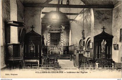 CPA VILLIERS-SAINT-GEORGES Interieur de l'Eglise (1328850)